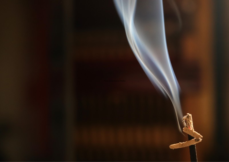 incense with thick smoke